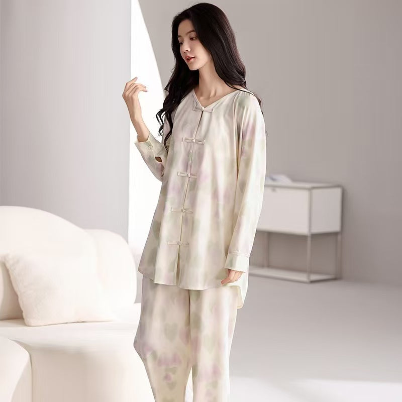 Women's Mid-length Homewear Pajamas Suit