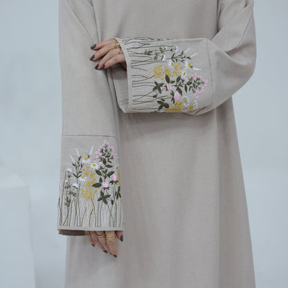 Dubai Middle East Turkey Dubai Flower Embroidery Series Elegant Dress