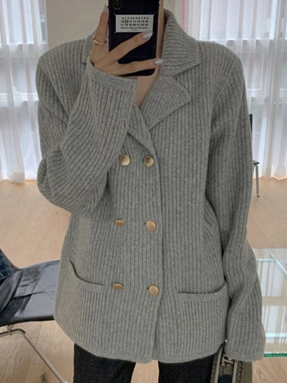 Fashion Knitted Cardigan Sweater Coat Women