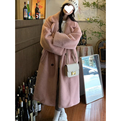 Fashion Long Suit Collar Women's Coat