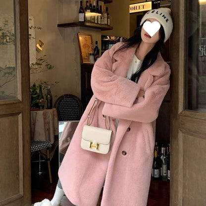 Fashion Long Suit Collar Women's Coat