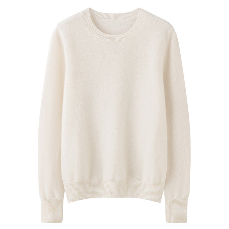 Round Neck Loose Knitted Long Sleeves Women