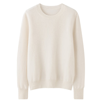 Round Neck Loose Knitted Long Sleeves Women