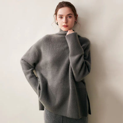 Women's Turtleneck Sweater Loose-fitting Comfortable Sweater