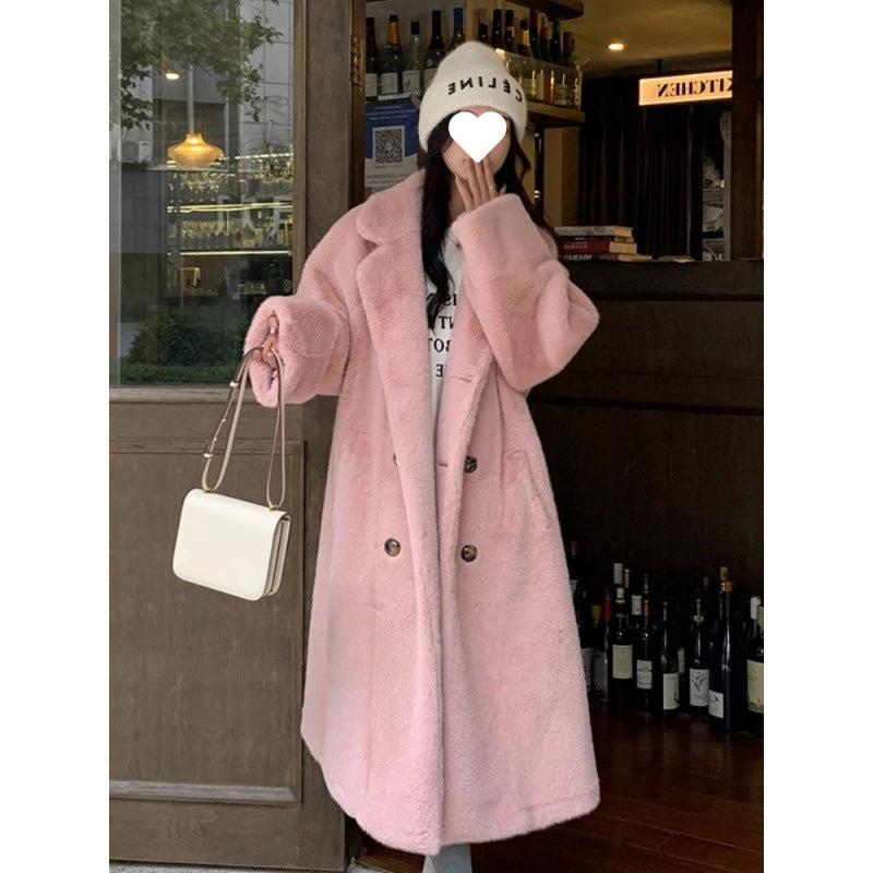 Fashion Long Suit Collar Women's Coat