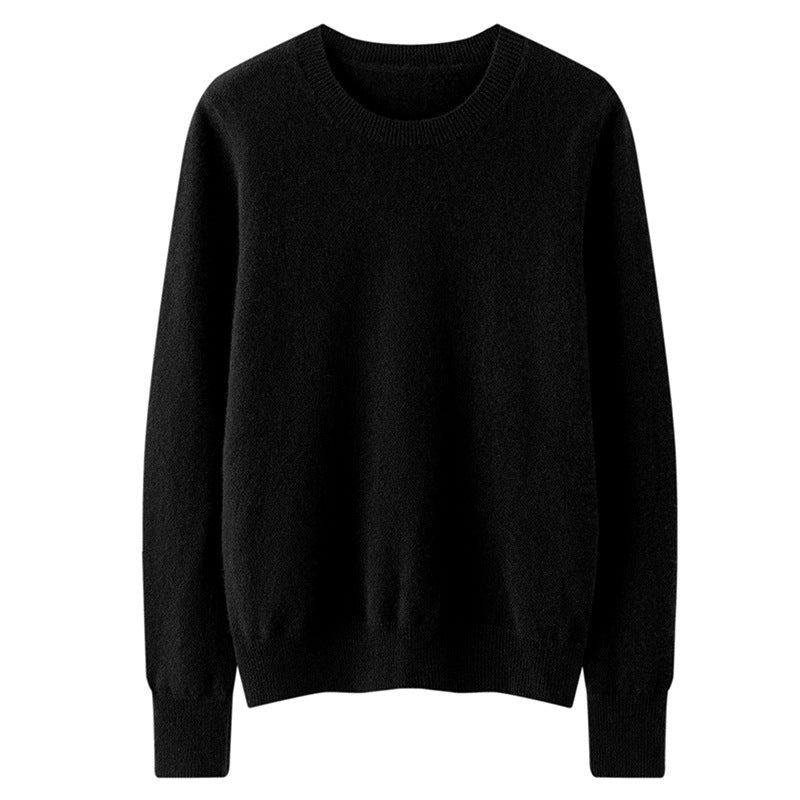 Round Neck Loose Knitted Long Sleeves Women