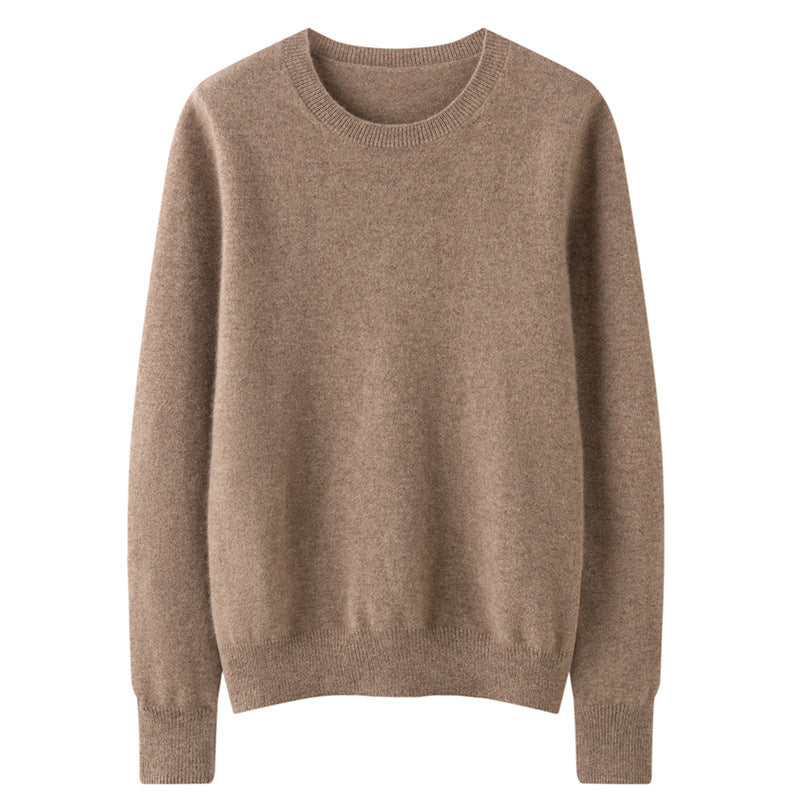 Round Neck Loose Knitted Long Sleeves Women