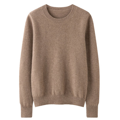 Round Neck Loose Knitted Long Sleeves Women