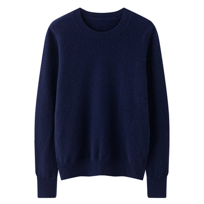 Round Neck Loose Knitted Long Sleeves Women