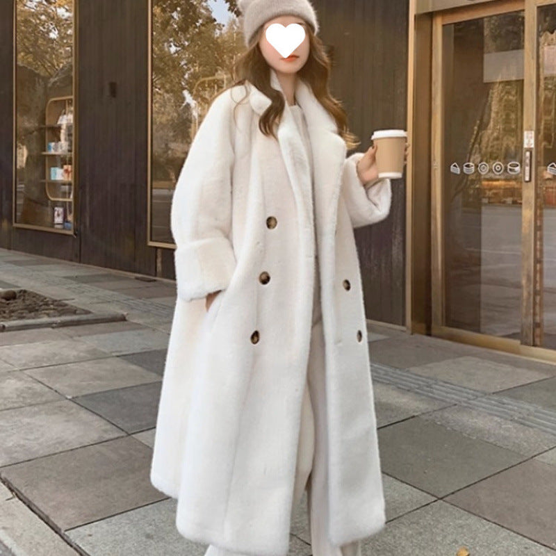 Fashion Long Suit Collar Women's Coat