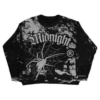 Street Knitwear Printed Autumn Sweaters