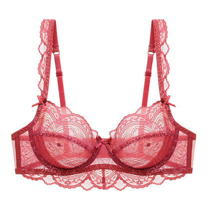 Transparent Lace Bra Ultra-thin Plus Size Bra