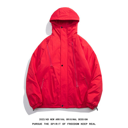 New Thick Cotton Coat Men's Windproof