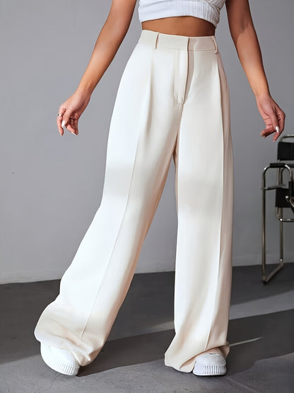 Wide Leg High Waist Slimming Loose Drooping Straight Mop Pants