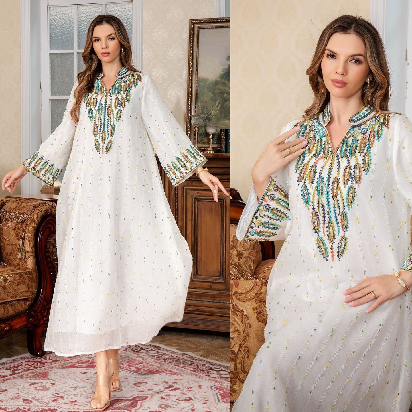 New Women's Dubai Elegant Arabic Robe
