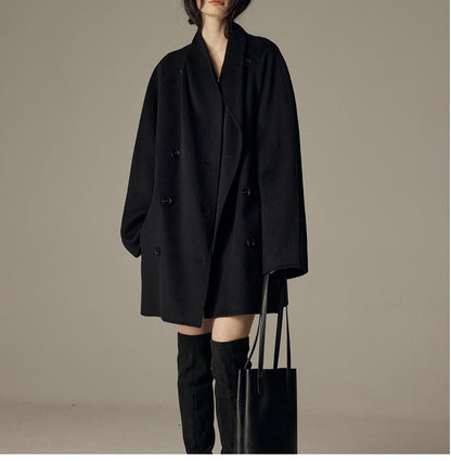 Elegant Winter Double-sided Wool Women's Coat