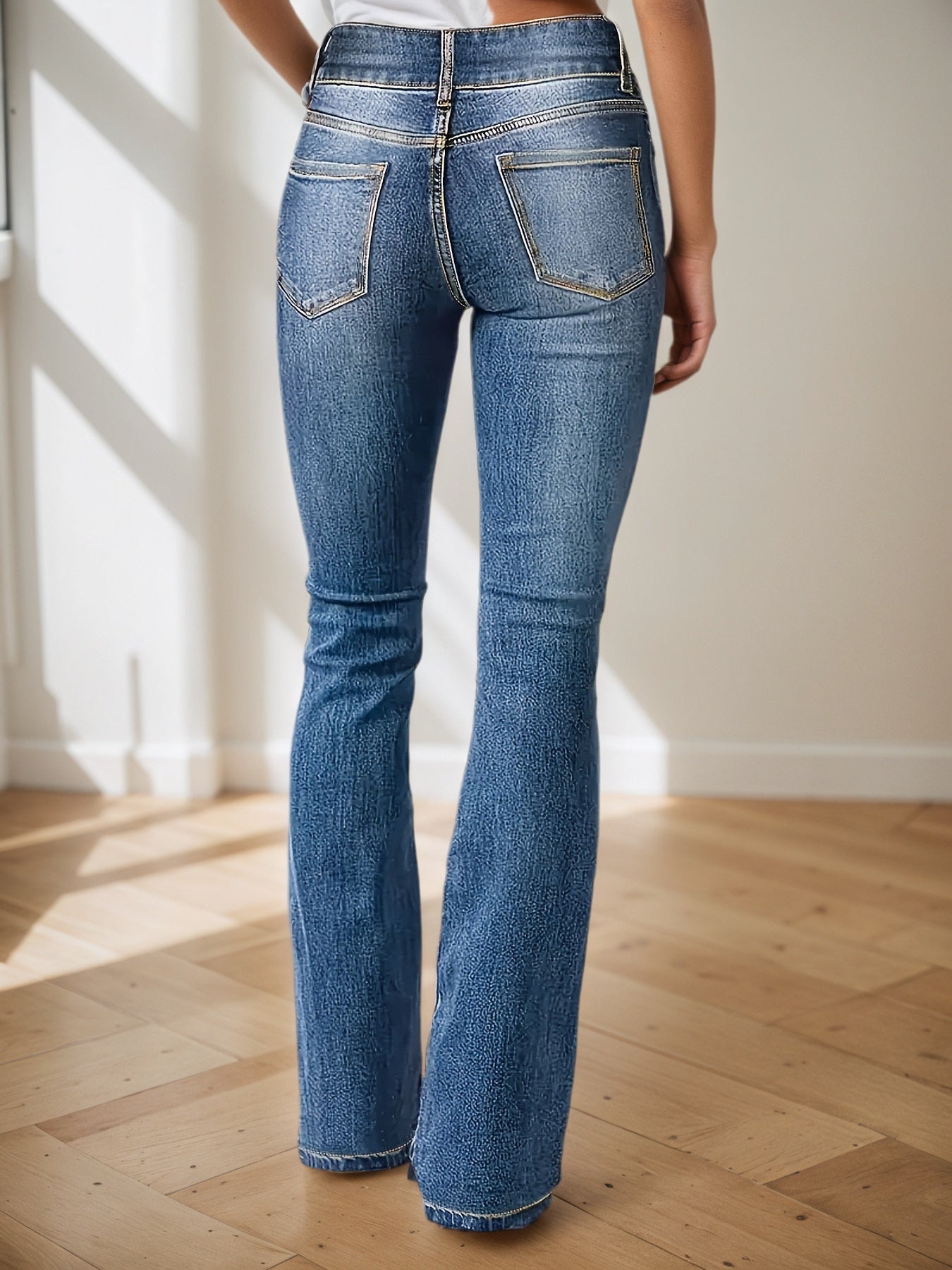 2025 New Women's Denim Pants, High Waisted Pants, Micro Flared Jeans