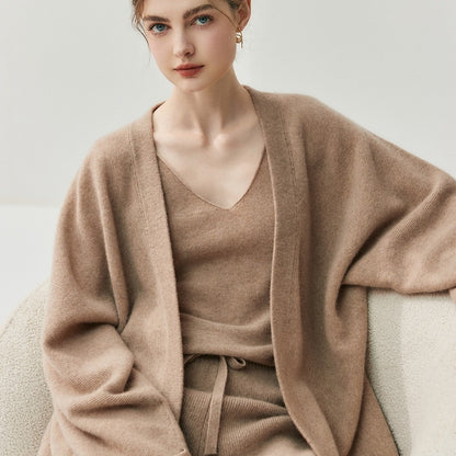 Soft Glutinous Skin-friendly Loose And Lazy Style Solid Color Women's Cashmere