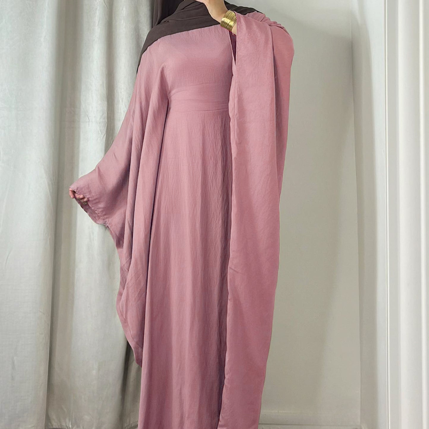 Dubai Spring And Summer Party Party Waist-tight Batwing Sleeve Dress
