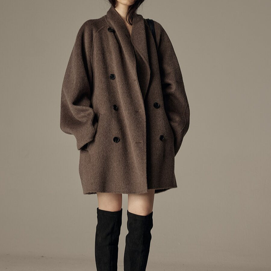 Elegant Winter Double-sided Wool Women's Coat
