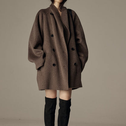Elegant Winter Double-sided Wool Women's Coat