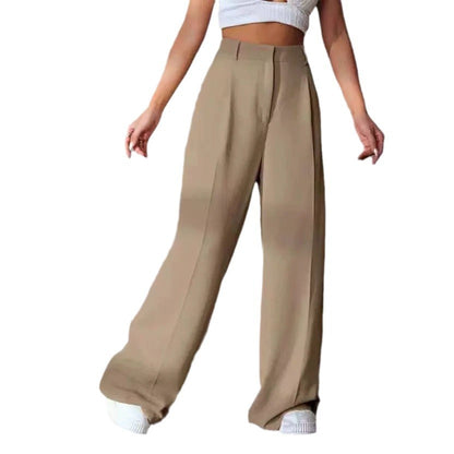 Wide Leg High Waist Slimming Loose Drooping Straight Mop Pants