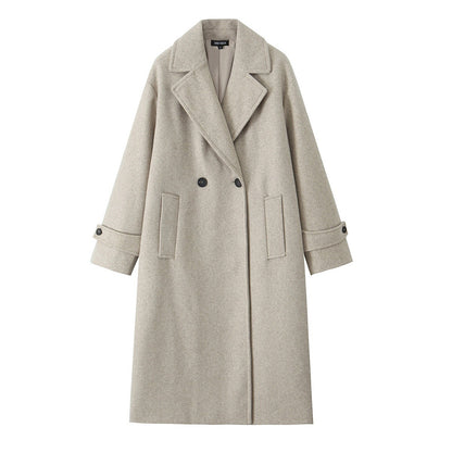 Fashion Simple Loose Soft Long-cut Coat