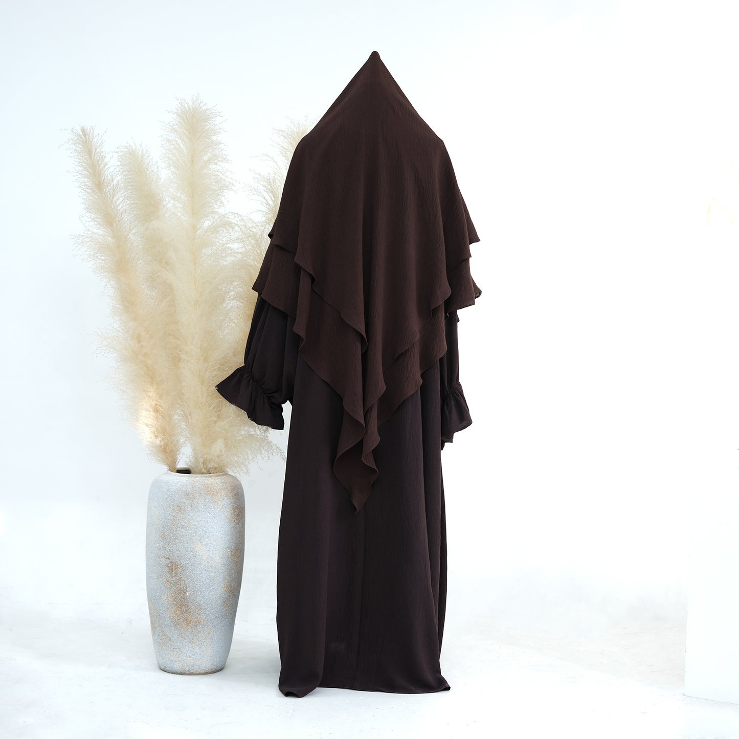 Middle East Dubai Turkey Solid Color Dress Leisure