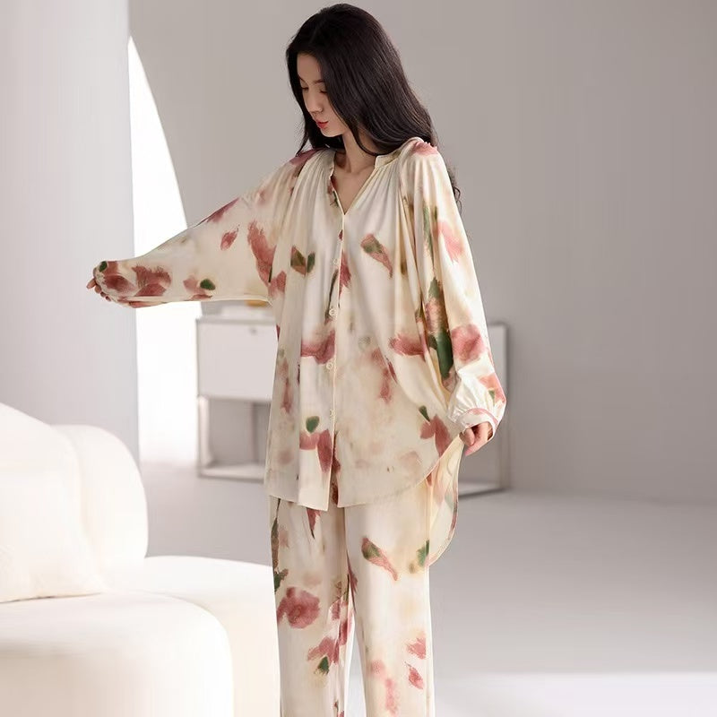 Women's Mid-length Homewear Pajamas Suit
