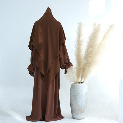 Middle East Dubai Turkey Solid Color Dress Leisure