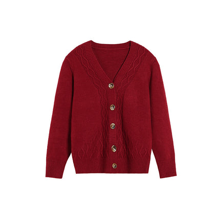 Spring And Autumn Outer Wear Cropped Sweater Coat Women