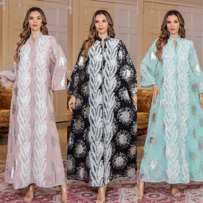 Women's Embroidered Dubai Dress Arab Clothing