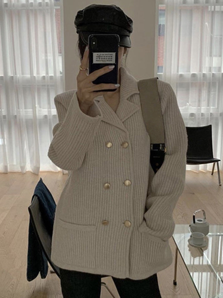 Fashion Knitted Cardigan Sweater Coat Women