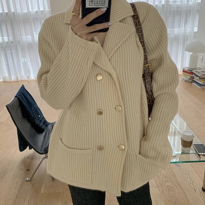 Fashion Knitted Cardigan Sweater Coat Women