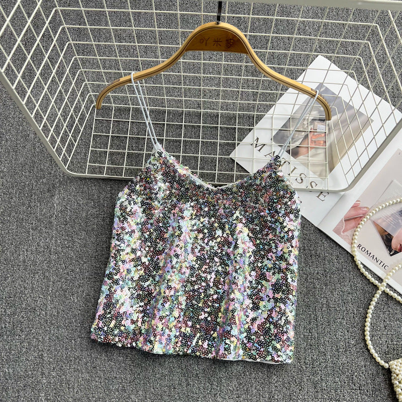 Women Wear Foreign Style Short Loose Sleeveless Tops