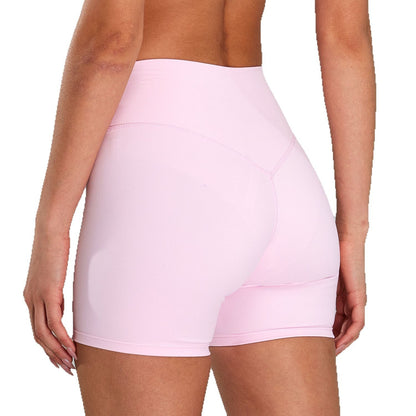 Nude Feel Quick-drying Breathable Yoga Shorts Belly Contracting Fitness Pants