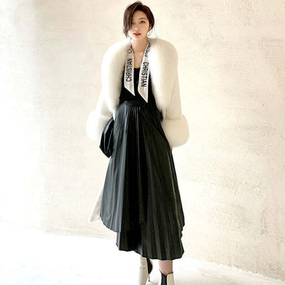 Women's Imitation Mink Coat Long Fur Coat