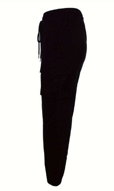 Ladies' Casual Pants, Fashionable High Waisted Sports Pants With Pockets